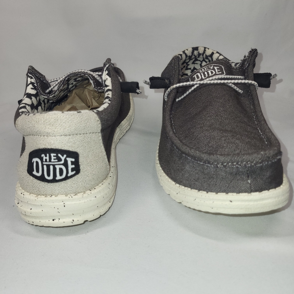 Hey Dude Men's Charcoal Gray Slip-On Loafers Sz 10 - Picture 9 of 9